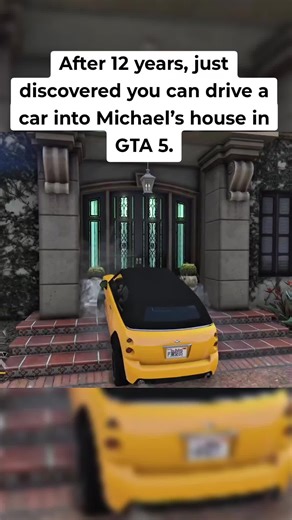 After 12 years, just discovered you can drive a car into Michael’s house in GTA 5.#gtaviral #gta5online #gta5 #gtaonline