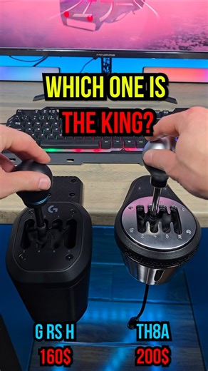 New Logitech RS H-Shifter vs KING TH8A: Which one is better?! #simracing #thrustmaster #logitech