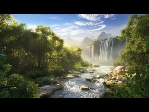 LED nature background|LED waterfall bacground|4K| FULL HD