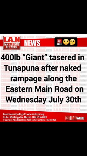 never take you life for granted 💔😭 | 🚨🧍🏽‍♂️Mentally ill man tasered by cops after naked rampage on Eastern Main Road A mentally ill man had to be subdued with a taser after... | Instagram