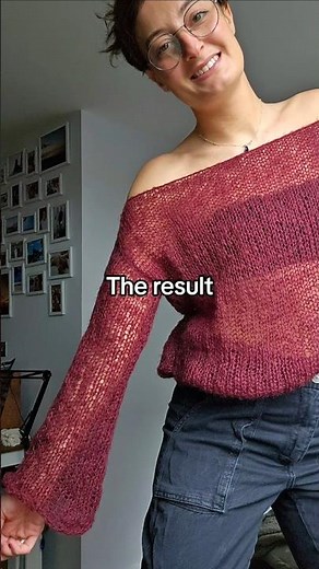 Free mohair knitting pattern on my channel 🧶💖 #mohairknit