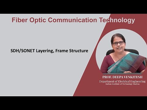 Lec 109: SDH/SONET Layering, Frame Structure