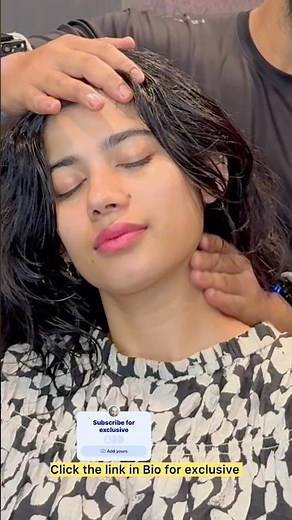 Most Relaxing Professional Head Massage ASMR & Hair wash for the Female client | Asmr for sleep