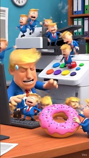 Donald Trump vs The Magical Copy Machine 😂📄 | Unexpected Clones!
