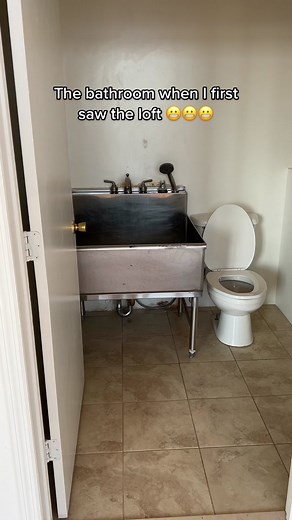 Goodbye scary sink, hello wonderland washroom 💘