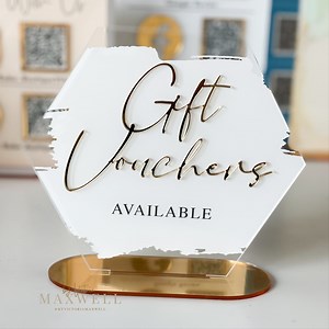 Gift Vouchers or Gift Cards Available Desktop Store Shop Sign - Etsy Australia