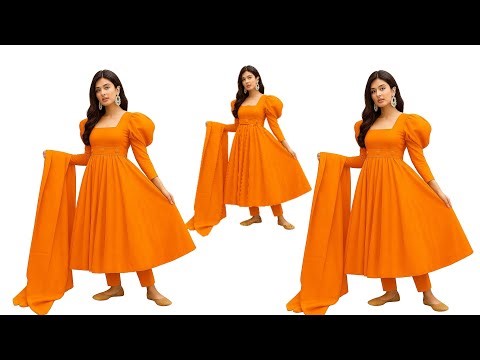 16-piece gown design cutting and stitching 🥰 jama design cutting and stitching. jama design 2025