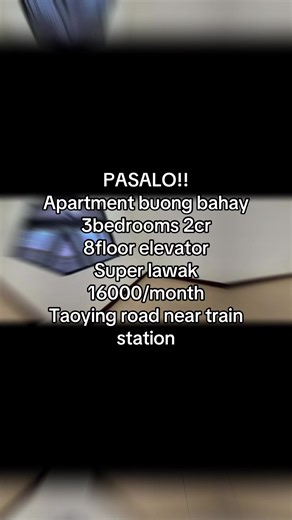 Spacious 3-Bedroom Apartment for Rent in Taoyuan