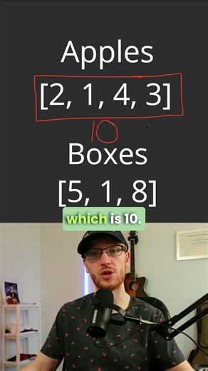 Apple Coding Interview Question - Apple Redistribution into Boxes