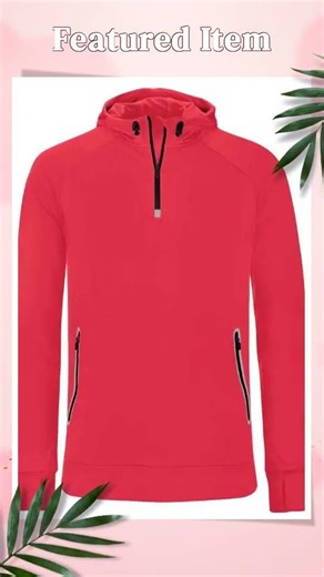 Proact - Zip Neck Hooded Sweatshirt