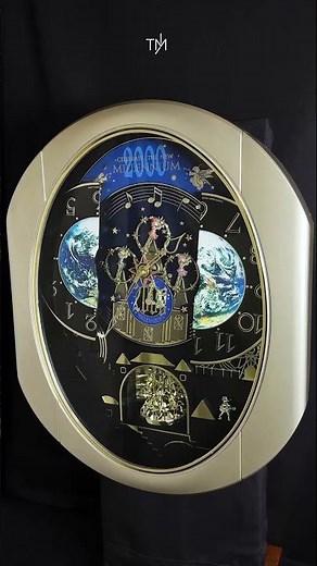 Rhythm Small World "Timecracker 2000" Magic Motion Musical Karakuri Clock - 4MH751NR19