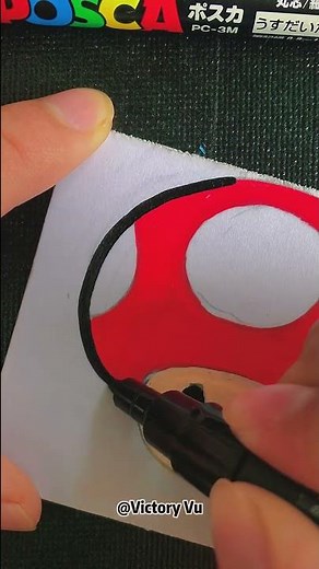 Drawing simple with Posca Markers #shorts #art #drawing #satisfying