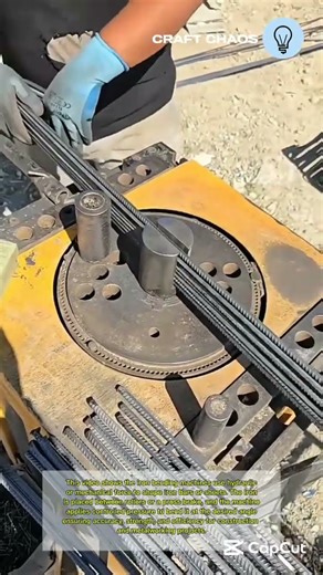 Bending iron with a machine process