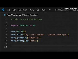 How to Create Window by python #python #programming