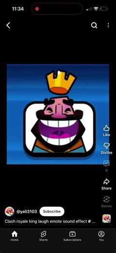 The Clash Royale, King emote kind of sounds like wild hunt Heathcliff laugh ￼￼