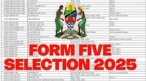 Tamisemi Form Five Selection 2025 Shule Walizopangiwa Kidato Cha Tano 2025 Nzuho Tech Mp3 & Mp4 Download - clip.africa.com