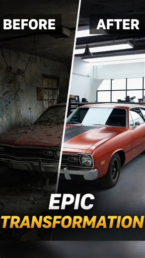 Abandoned Muscle Car Restored to Its Former Glory 🚗✨