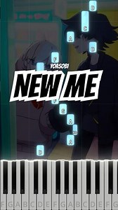 YOASOBI - New me (Piano Tutorial) #shorts #YOASOBI #Newme #pianotutorial