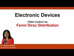 L13 | Fermi Dirac Distribution || Electronic Devices (AKTU)