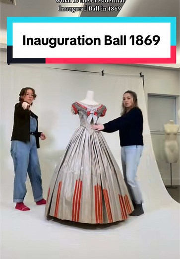 Inauguration Ball Gown from 150 Years Ago