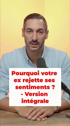 Ton ex te repousse, mais tu sens qu’il/elle t’aime encore ? Souvent, un ex combat ses sentiments… pas parce qu’il n’en a plus, mais parce qu’il a peur : peur de souffrir, peur que rien n’ait changé, peur du regard des autres. Et c’est là que tout se joue. Tu penses que ton ex combat encore ses émotions ou qu’il/elle t’a vraiment oublié(e) ? Dis moi en commentaire. | Alexandre Cormont