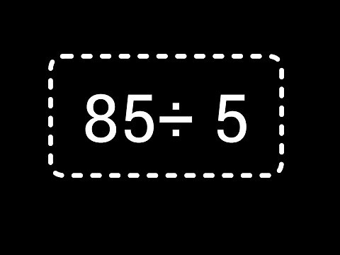 85 divided by 5 ||Long Division||How to Solve