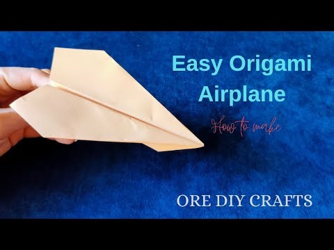 How to Make an Easy Origami Airplane | Flies Super Far!