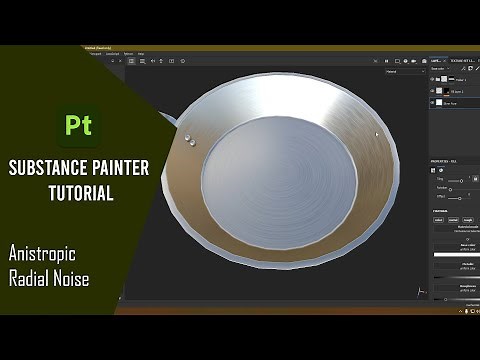 Substance Painter Tutorial - How to Add Anisotropic Radial Noise in Substance Painter