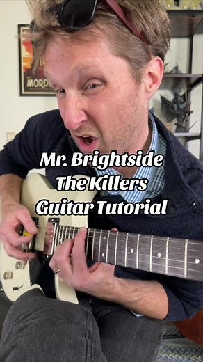 Mr. Brightside by The Killers Guitar Tutorial #guitarlesson #guitartutorial #howtoplayguitar #thekillers #mrbrightside