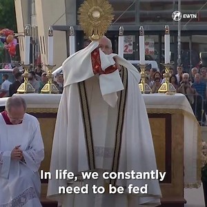 1.9M views · 281 reactions | "The Eucharist is simple food, like bread, yet it is the only food that satisfies, for there is no greater love." https://bit.ly/2J7X6bP | Catholic News Agency Video | Facebook