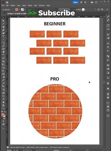 Adobe Illustrator 2026 – Create Brick Wall Texture Like a PRO 🧱🔥