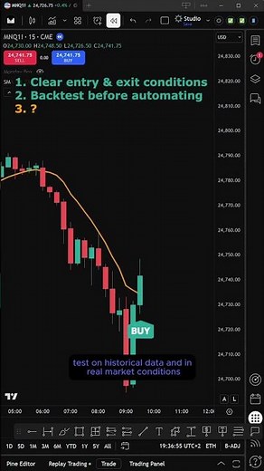 3 Steps to Automate Your Trading Strategy #algotrading #algorithmictrading #tradingview