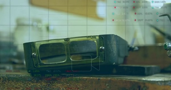 Animation of statistics and data processing over welding glasses in factory. Industry, development and data processing concept digitally generated video Stock Video Footage - Alamy