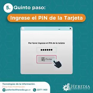 6 comments | ¿Sabes cómo firmar digitalmente tus trámites en línea?✍️ Acá te explicamos: 1. Descargar Java en tu computadora. 2. Completar el Formulario. 3. Hacer click en el icono del firmador. 4. Ejecutar el instalador de Java. 5. Ingresar el PIN de la tarjeta. 6. Guardar y confirmar los datos ingresados. | Municipalidad de Heredia | Facebook