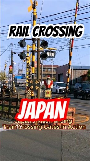 Why Japan’s Railroad Crossings are the Safest in the World🚧#Shorts #crossing #train