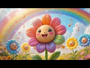 Smiley Flower | Happy Flower Song for Kids | Sing Along With Kids