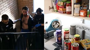 Dramatic moment police raid property - discovering £20k of illegal drugs and handgun