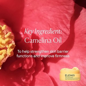 Ingredient of the day: Camelina Oil Known for its powers in treating dry and matured skin, this nurturing oil is formulated into our limited edition Pro-Collagen Summer Bloom Cleansing Balm. Made for those with dehydrated skin, this super cleansing balm takes hydration to the next level with Camelina oil and further strengthens your skin barrier functions for better moisture retention! #ELEMISSG #ELEMIS #LoveELEMIS #TruthInBeauty #ProCollagen #LoveMyselfFirst #SelfCareTime #Skincare #Elemisskinc