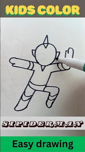How to Draw Spiderman Easy | Step-by-Step Drawing for Kids
