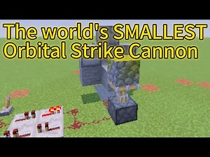I made the world's SMALLEST orbital strike cannon in Minecraft!