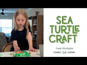 Easy Paper Bowl Sea Turtle Craft for Kids 🐢 | Free Printable Template