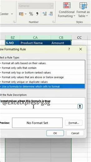 Excel లో Automatic Borders in Seconds | Conditional Formatting Trick | #excel #boards #shortsfeed
