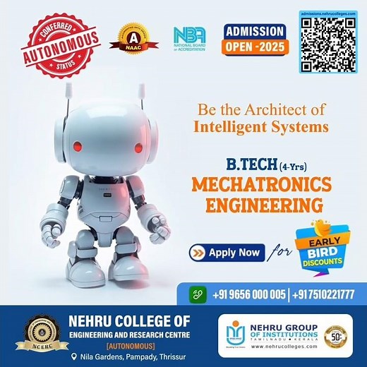 Admissions Open – 2025 | Mechatronics Engineering