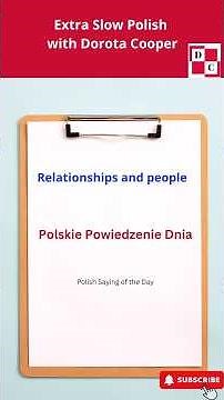 🌟 Learn Polish: Polish Phrase of the Day🌟 #polish #speakpolish
