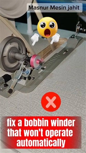 Here's how to fix a bobbin winder that won't operate automatically on juki sewing machine #tutorial #service #juki #sewingmachine #bobinwinder #mesinjahit #konveksi #penjahit #SewingTips #TailorTips #SewingHacks #LifeHacks | Mas Nur Mesin Jahit