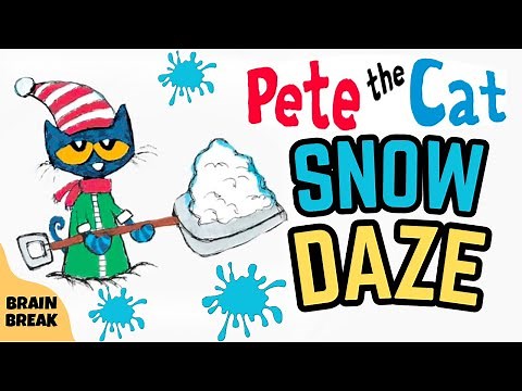 Pete the Cat Snow Daze Brain Break | Winter Exercise