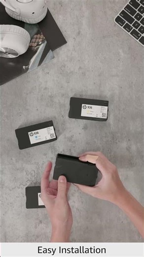 HP 936 Black, Color Ink Cartridges (4-Pack) for OfficeJet 9120, 9730 | Instant Ink Ready