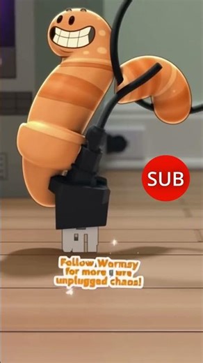 Wormsy Battles the POWER CABLE! ⚡🔌 You won’t believe this fight! #funny #animation #wormsy