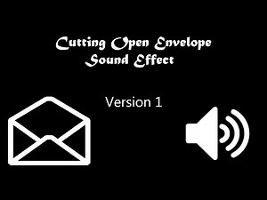 Cutting Open Envelope Sound Effect