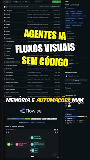 Claude Code, ChatGPT e Gemini — flowise conecta agentes visualmente #AI #Shorts